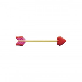 Напечатана форма за шоколад с трансфер "Стрела със сърце"