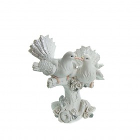 Керамична фигурка "Двойка гълъби - 14см" (Модел 2)