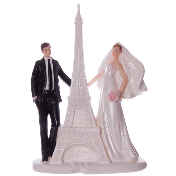 Сватбена фигурка - Двойка - Айфелова кула
