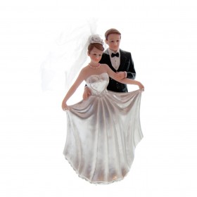 Сватбена фигурка - Двойка 17см - модел 1
