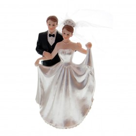 Сватбена фигурка - Двойка 17см - модел 2