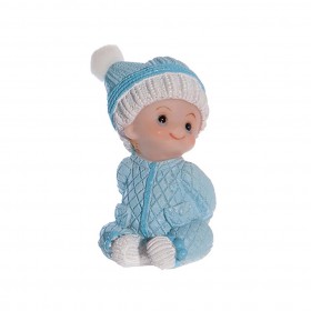 Керамична фигурка "Бебе синьо - 7,5см" (Модел 2)