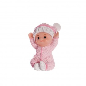 Керамична фигурка "Бебе розово - 7,5см" (Модел 2)