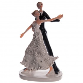 Сватбена фигурка - Двойка 'Танцуваща"