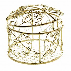Метална кутийка - златна - Ø6см