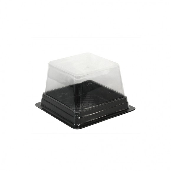 Пластмасова кутия за торта/паста -12x12xh8см