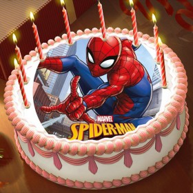 Готова фотодекорация кръгла "Spiderman 2"