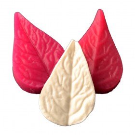 Силиконов калъп "Листо на роза - две части"