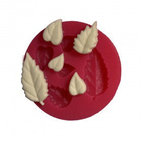 Силиконов калъп "Листа асорти - 5 размера"