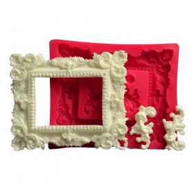 Силиконов калъп "Рамка с орнаменти 2"