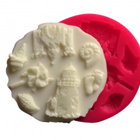 Силиконов калъп "Морски - 7 елемента"