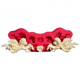 Силиконов калъп "Летящи ангели - ляво и дясно"