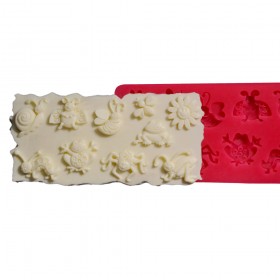 Силиконов калъп "Насекоми и други фигурки"