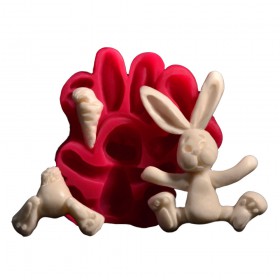 Силиконов калъп "Заек с морков - 3 елемента"