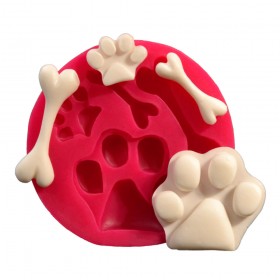 Силиконов калъп "2 лапи и 2 кокала"