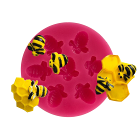 Силиконов калъп "Пчели - 7 гнезда"