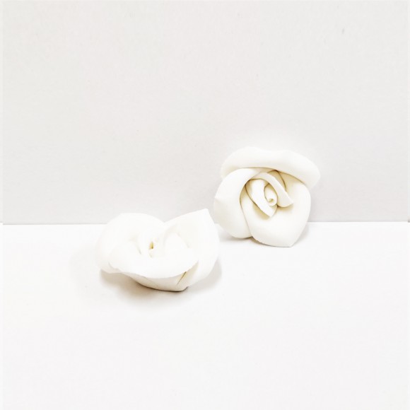 Захарна фигурка - "Малка роза - бяла" - 1 брой