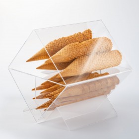 Поставка за фунийки с подвижен делител