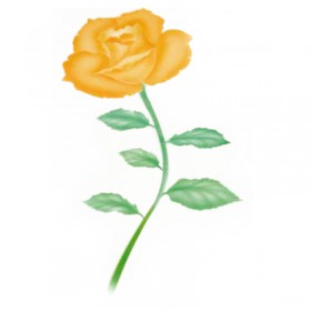 Шаблон за въздушна четка "Роза - голяма"