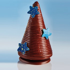 Шаблон шоколадова отливка - Звезди-големи