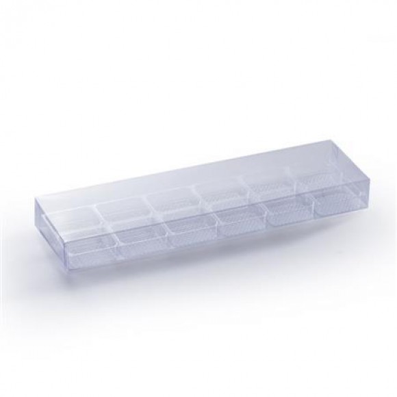 Прозрачна кутийка за бонбони с вложка - 22х6,5см h2см
