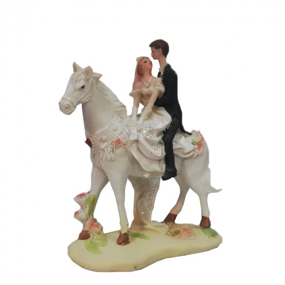 Сватбена фигурка - Брачна двойка на кон
