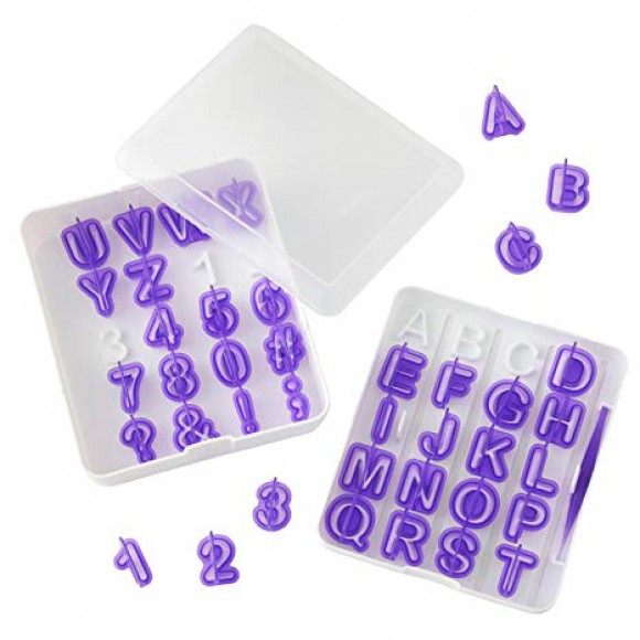 Комплект кутери "Букви и цифри 2" - 40 елемента