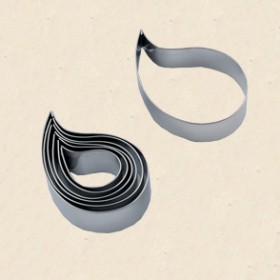 Комплект метални кутери "Крива капка" - 7 елемента