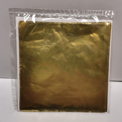 Алуминиево фолио за бонбони - Лъскаво злато 004
