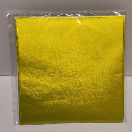 Алуминиево фолио за бонбони - Матово жълто