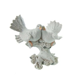 Керамична фигурка "Двойка гълъби - 14см" (Модел 1)
