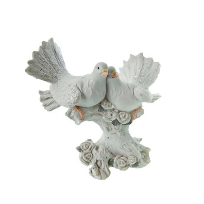 Керамична фигурка "Двойка гълъби - 14см" (Модел 1)