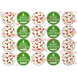 Готова фотодекорация за мъфини и дребни сладки - Коледа 1