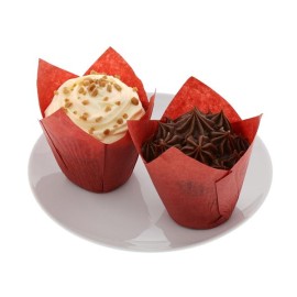 Капсули лале - червени Ø50 h55мм