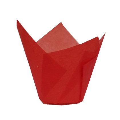 Капсули лале - червени Ø50 h55мм