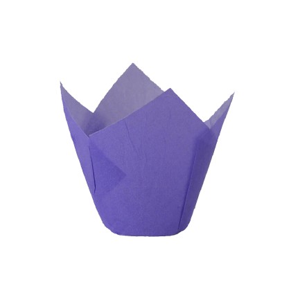 Капсули лале - лилави Ø50 h55мм - 10бр