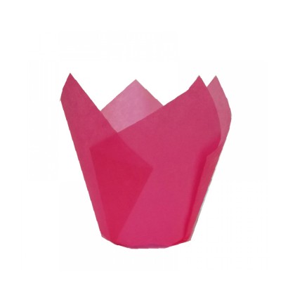Капсули лале - розови Ø50 h55мм - 10бр