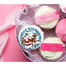 Готова фотодекорация за мъфини и дребни сладки - Коледа 14