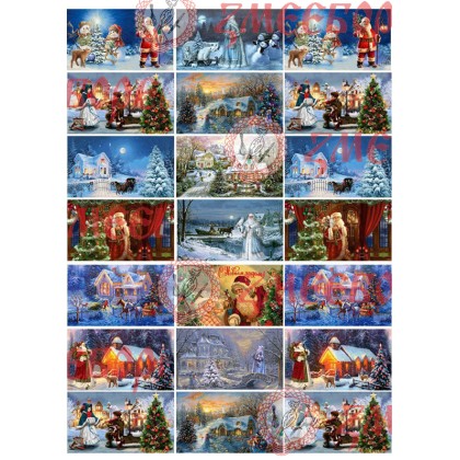 Готова фотодекорация за бисквити и дребни сладки - Коледа 15