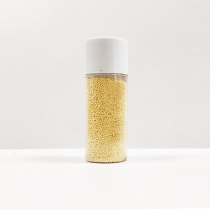 Захарна поръска "Топ-Топ перлен - Жълт - 80гр"