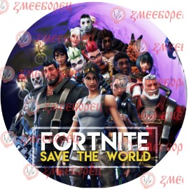 Готова фотодекорация кръгла "Fortnite 2"