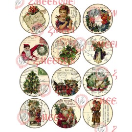 Готова фотодекорация за мъфини и дребни сладки - Коледа 2