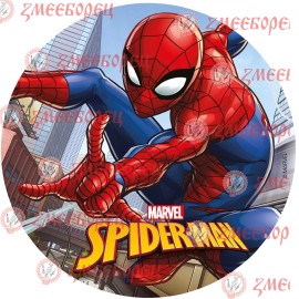 Готова фотодекорация кръгла "Spiderman 2"