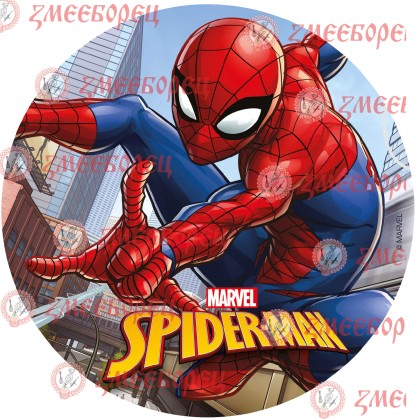 Готова фотодекорация кръгла "Spiderman 2"