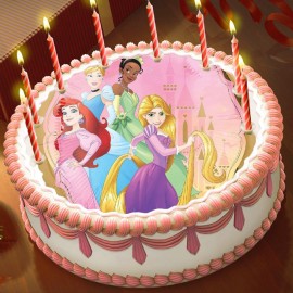 Готова фотодекорация кръгла "Princess 2"