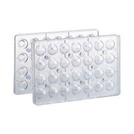 Комплект поликарбонатни форми бонбон "Куха сфера - 2,6см" - 2 части