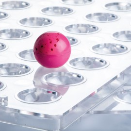 Комплект поликарбонатни форми бонбон "Куха сфера - 2,3см" - 2 части