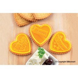 Силиконовa форма и кутер за бисквити "Cookie Love"