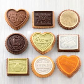 Силиконовa форма и кутер за бисквити "Cookie Love"