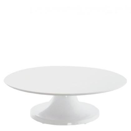 Въртяща поставка за торта Ø32 - Бяла